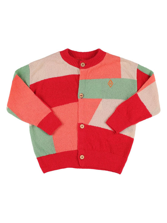 The Animals Observatory: CARDIGAN AUS BAUMWOLLMISCHSTRICK - Bunt - kids-girls_0 | Luisa Via Roma