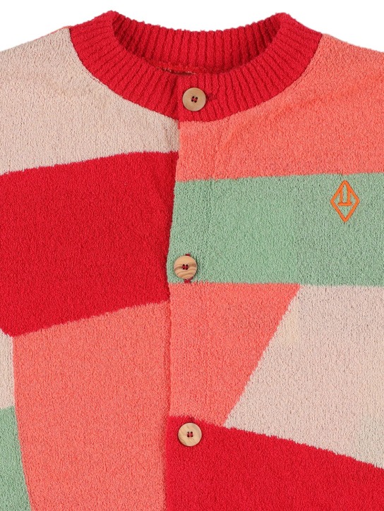 The Animals Observatory: CARDIGAN AUS BAUMWOLLMISCHSTRICK - Bunt - kids-girls_1 | Luisa Via Roma