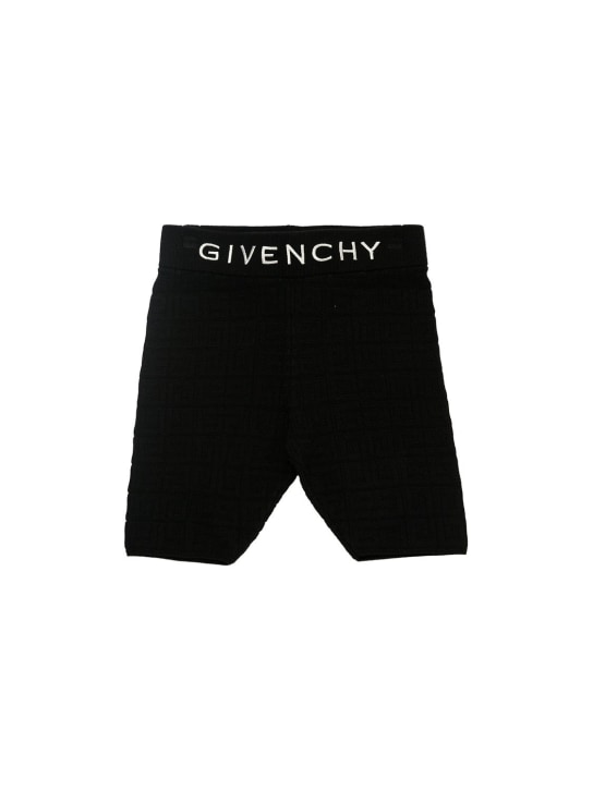 Embroidered logo knit shorts - Givenchy - Girls