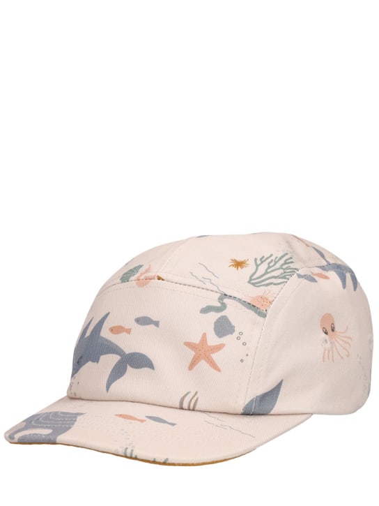 Liewood: Robe en coton biologique imprimé mer - Blanc Cassé - kids-girls_1 | Luisa Via Roma