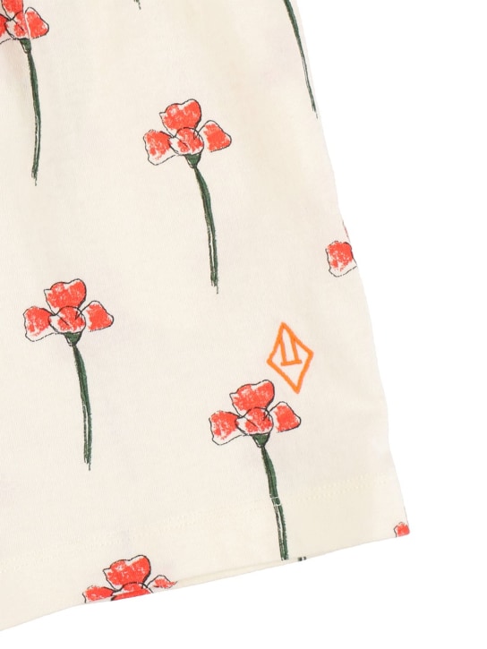 The Animals Observatory: Shorts de jersey de algodón estampado - Blanco - kids-girls_1 | Luisa Via Roma