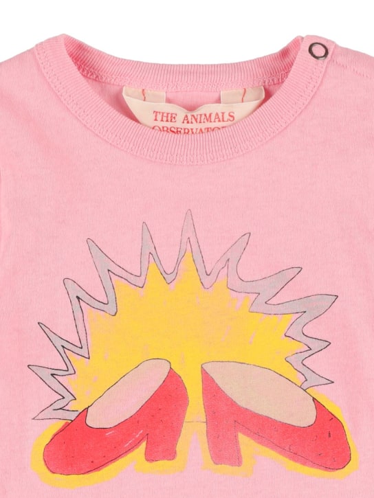 The Animals Observatory: Body in jersey di cotone - Rosa - kids-girls_1 | Luisa Via Roma