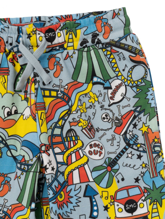 Stella McCartney Kids: Shorts deportivos de algodón orgánico - Multicolor - kids-girls_1 | Luisa Via Roma