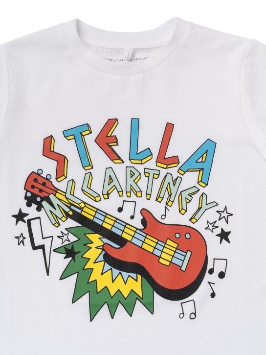 Stella McCartney Kids: オーガニックシーコットンTシャツ - ホワイト - kids-girls_1 | Luisa Via Roma