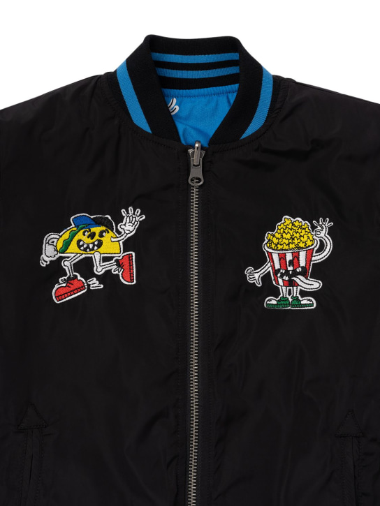 Stella McCartney Kids: GEPOLSTERTE JACKE AUS RECYCELTEM NYLON - Schwarz - kids-boys_1 | Luisa Via Roma