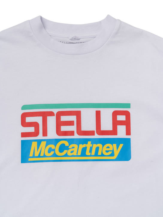 Stella McCartney Kids: T-SHIRT AUS BIO-BAUMWOLLJERSEY MIT DRUCK - Weiß - kids-boys_1 | Luisa Via Roma