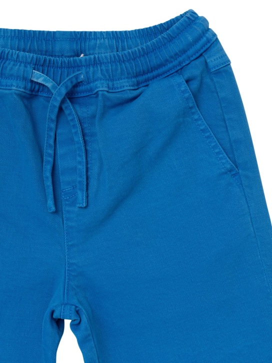 Stella McCartney Kids: Organic cotton blend shorts - Blue - kids-boys_1 | Luisa Via Roma