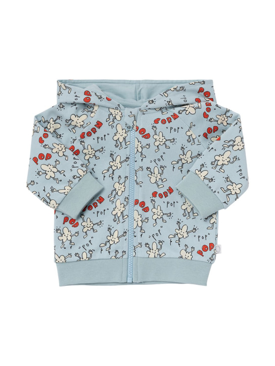 Stella McCartney Kids: SHORTS AUS BIO-BAUMWOLLMISCHFLEECE - Hellblau - kids-boys_1 | Luisa Via Roma