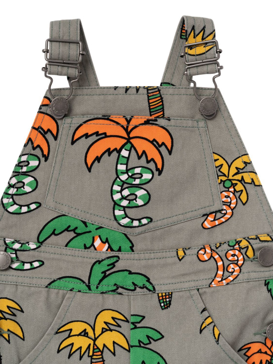 Stella McCartney Kids: OVERALL AUS BIO-BAUMWOLLE MIT DRUCK - Grün - kids-boys_1 | Luisa Via Roma