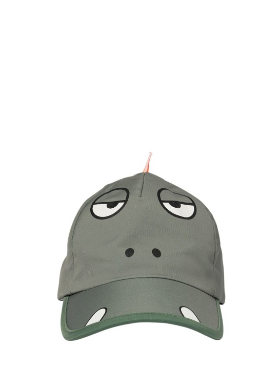 Stella McCartney Kids: Cappello in misto cotone organico stampato - Verde - kids-boys_0 | Luisa Via Roma