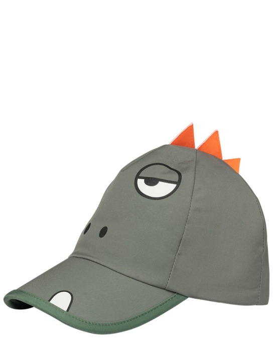 Stella McCartney Kids: Cappello in misto cotone organico stampato - Verde - kids-boys_1 | Luisa Via Roma