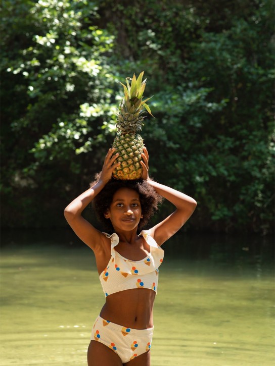 Tiny Cottons: ライクラビキニ - オフホワイト - kids-girls_1 | Luisa Via Roma