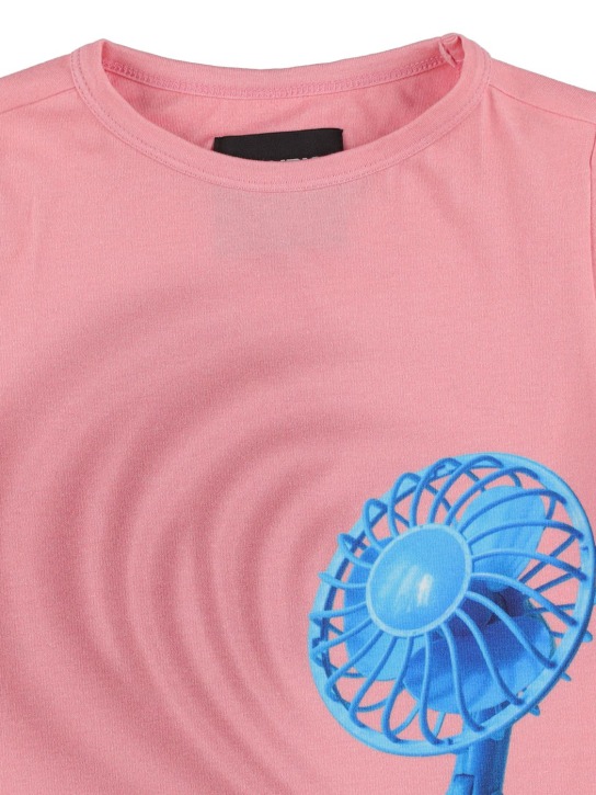 Snurk: T-shirt e shorts in cotone organico - Rosa/Blue - kids-girls_1 | Luisa Via Roma