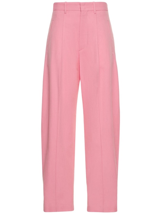 Isabel Marant: Sopiavea check costard viscose pants - Pink - women_0 | Luisa Via Roma