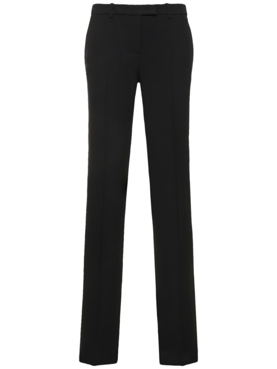 Carolyn crepe sable straight pants - Thumbnail 1