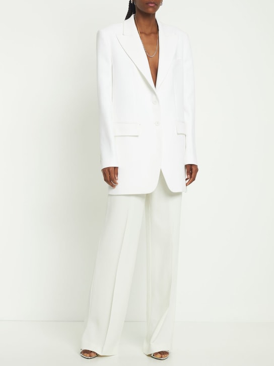 Michael Kors Collection: Blazer de crepé - Blanco - women_1 | Luisa Via Roma