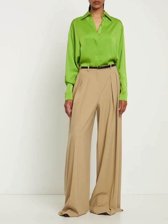 Michael Kors Collection: Camicia oversize - Verde Lime - women_1 | Luisa Via Roma