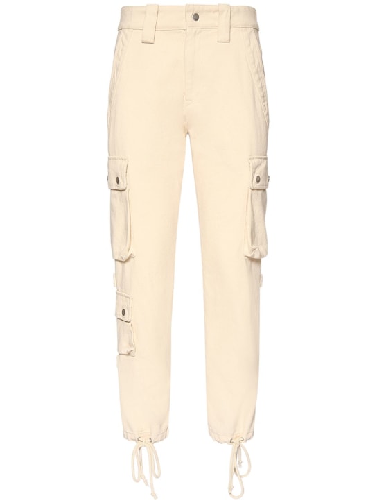 Isabel Marant: Elodie コットンカーゴパンツ - エクリュ - women_0 | Luisa Via Roma