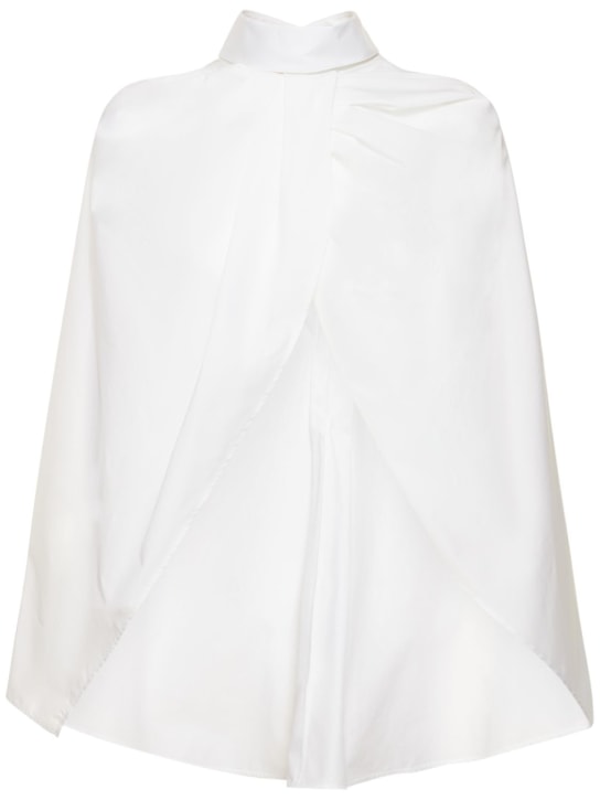 The Row: Camisa capa de popelina de algodón - Blanco - women_0 | Luisa Via Roma