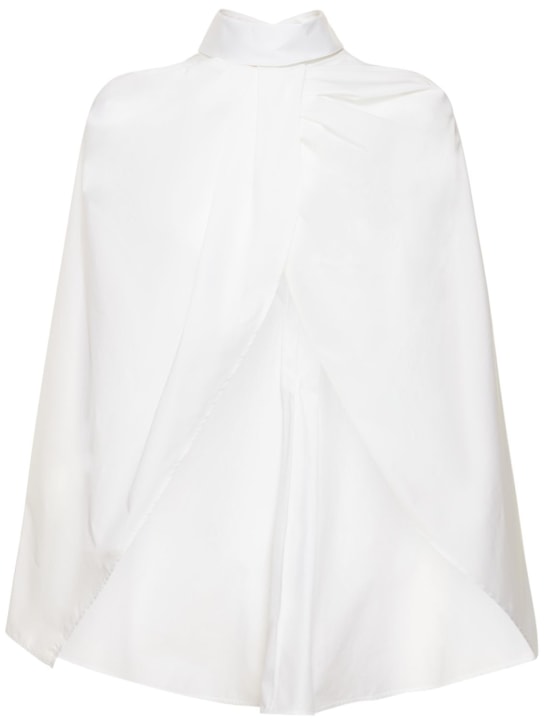 The Row: Chemise cape en popeline de coton Aleida - Blanc - women_0 | Luisa Via Roma