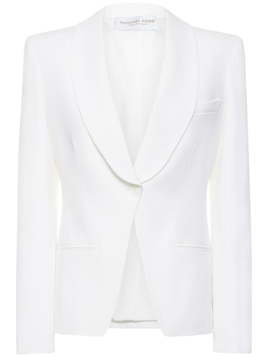 Double crepe sable shawl blazer - Thumbnail 1