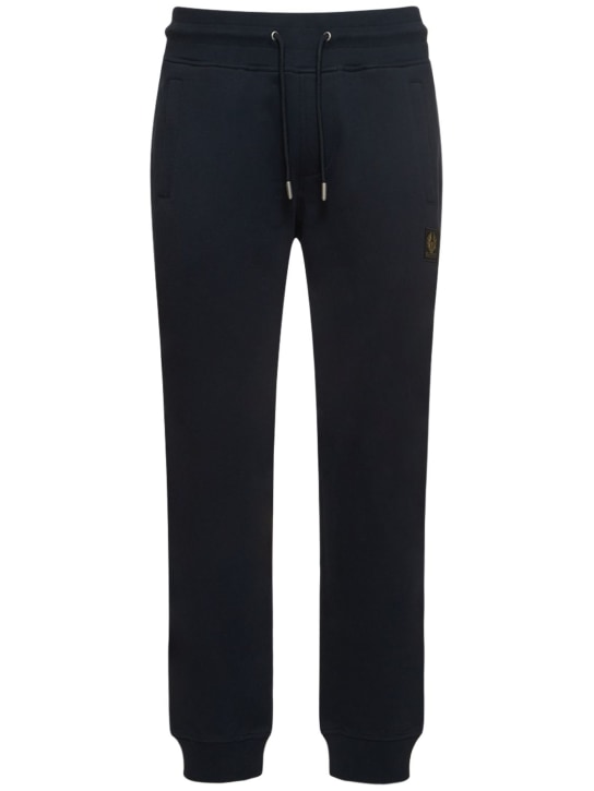 Belstaff: Logo cotton sweatpants - men_0 | Luisa Via Roma