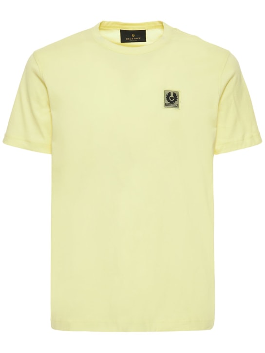 Belstaff: Logo cotton jersey t-shirt - men_0 | Luisa Via Roma