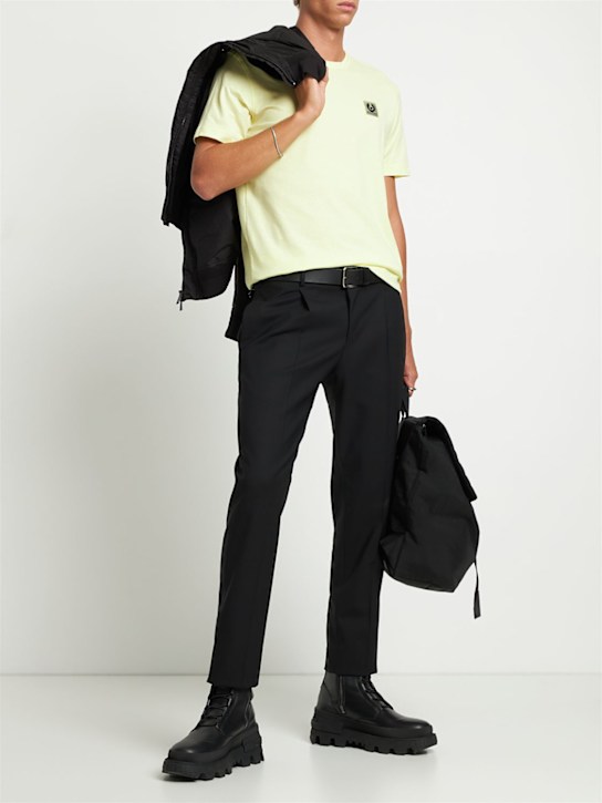 Belstaff: Logo cotton jersey t-shirt - men_1 | Luisa Via Roma