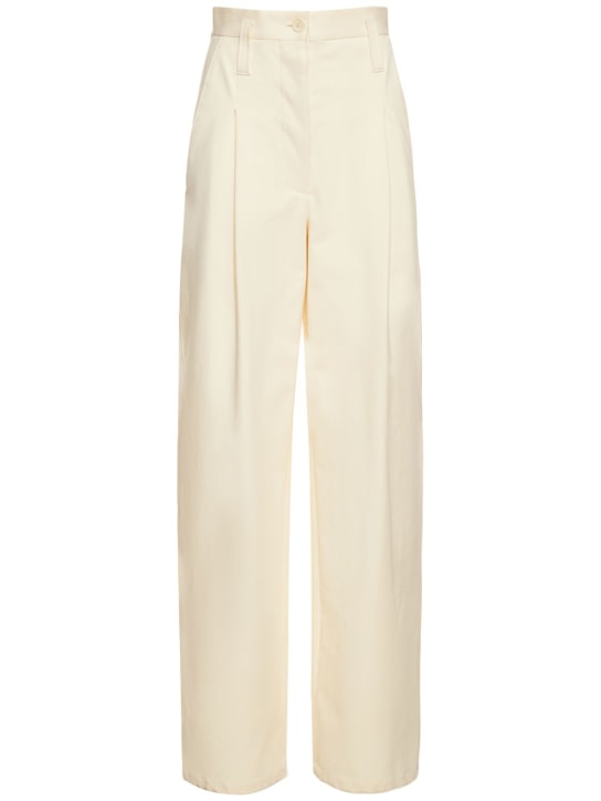 Stretch cotton wide pants Philosophy Di Lorenzo Serafini Women