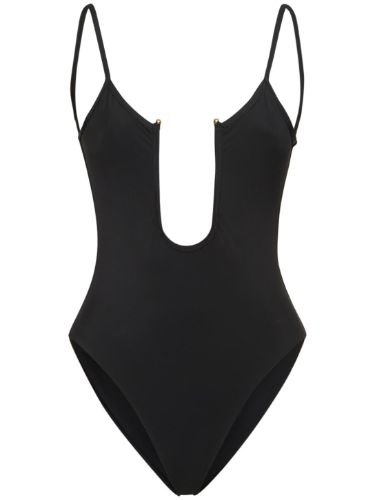Christopher Esber: U wire one piece bathing suit - Black - women_0 | Luisa Via Roma