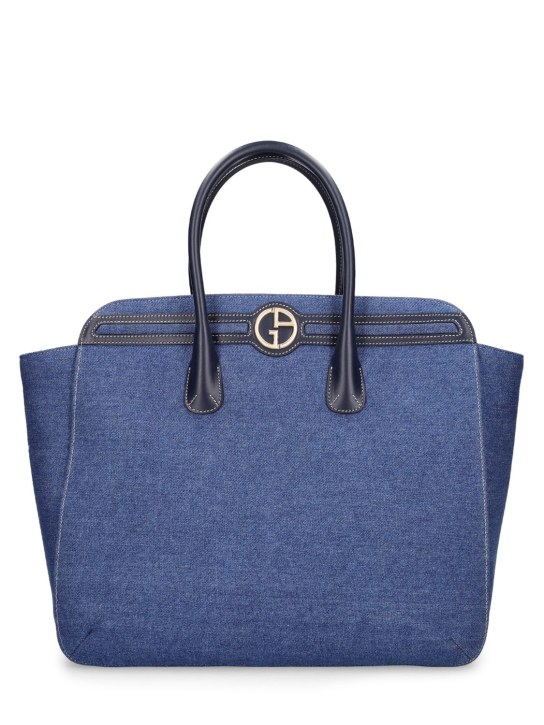 Denim leather tote bag Giorgio Armani Women Luisaviaroma