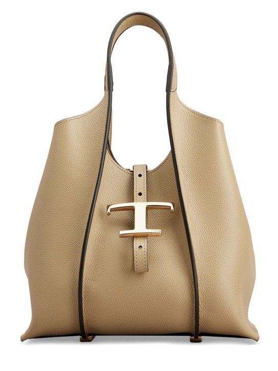 Tod's: Mini T Shopping leather bag - women_0 | Luisa Via Roma