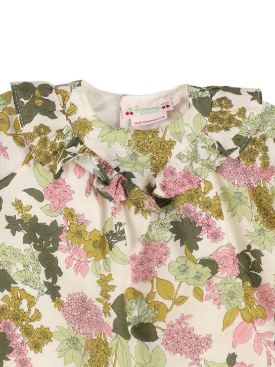Bonpoint: Blusa de lino y algodón - Multicolor - kids-girls_1 | Luisa Via Roma
