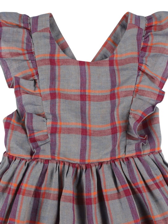 Bonpoint: リネンワンピース - マルチカラー - kids-girls_1 | Luisa Via Roma