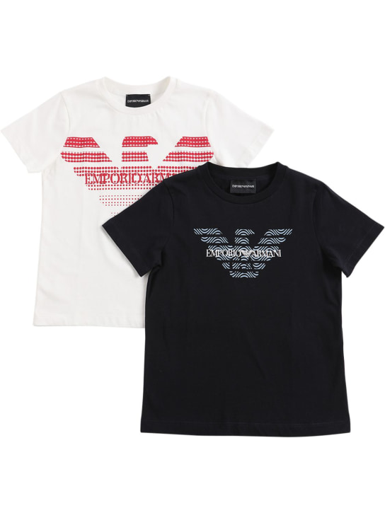 コットンジャージーtシャツ 2点セット - Emporio Armani - ボーイズ