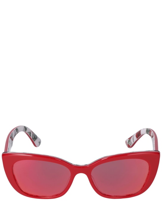 Dolce&Gabbana: Butterfly acetate sunglasses - Red - kids-girls_0 | Luisa Via Roma