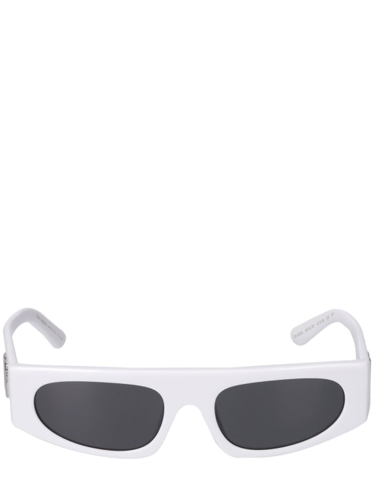 Dolce&Gabbana: Squared acetate sunglasses - White - kids-boys_0 | Luisa Via Roma