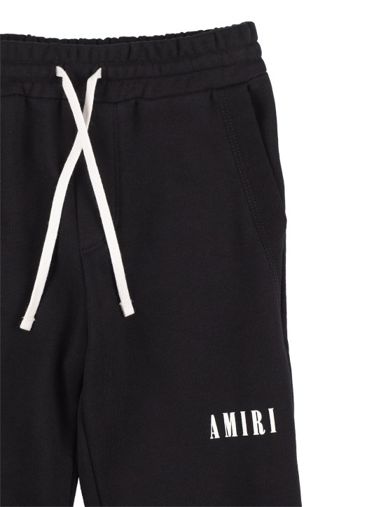 Amiri: Pantalon en coton à logo - Noir - kids-girls_1 | Luisa Via Roma