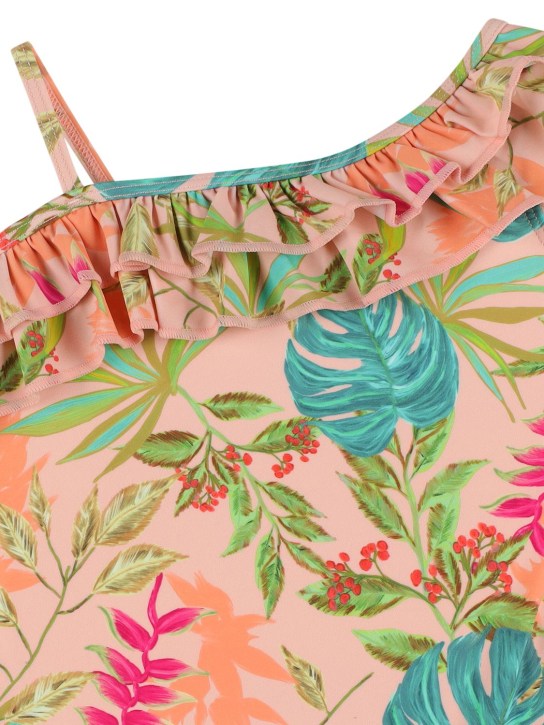 Patbo: Costume intero in Lycra stampata - Rosa/Multi - kids-girls_1 | Luisa Via Roma