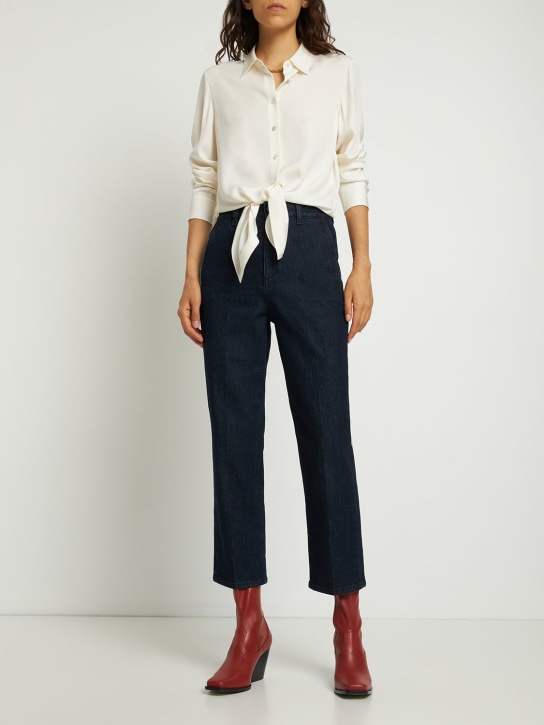 Theory: Bow tied silk blouse - women_1 | Luisa Via Roma