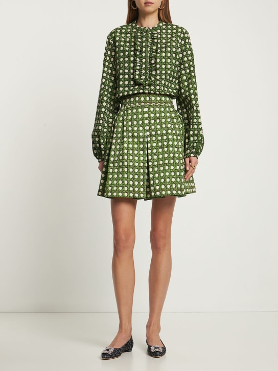 Giambattista Valli: Printed cotton poplin shirt - Multicolor - women_1 | Luisa Via Roma