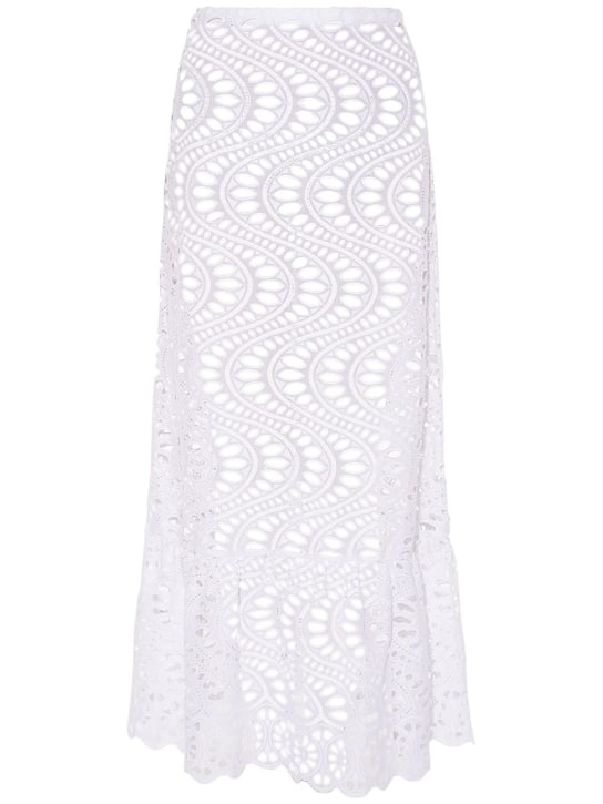 Giambattista Valli: MIDIROCK AUS MACRAMÉ - Weiß - women_0 | Luisa Via Roma