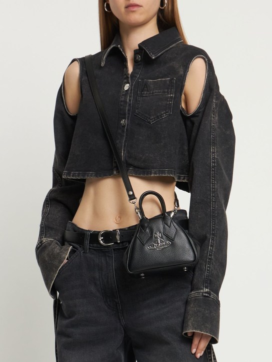 Vivienne Westwood: Mini-Tasche aus Canvas „Yasmin“ - women_1 | Luisa Via Roma