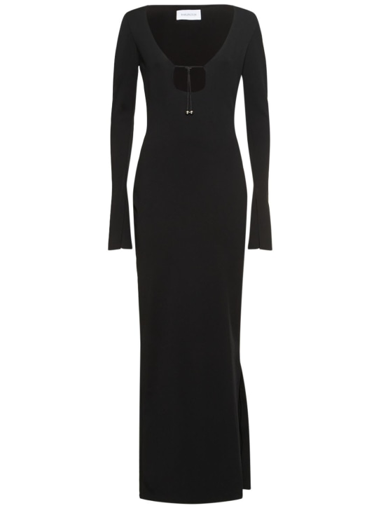 16arlington: Vestido midi de punto Milano - Negro - women_0 | Luisa Via Roma
