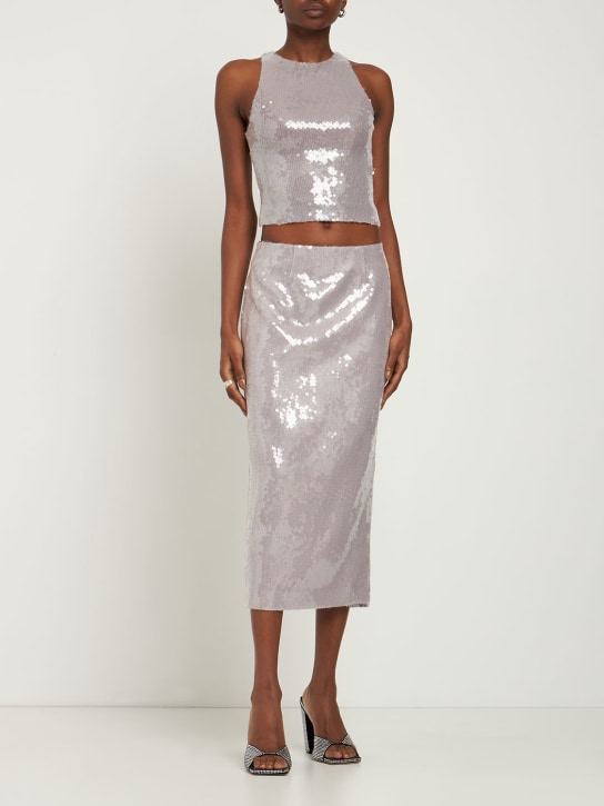 16arlington: Halie亮片迷笛半身裙 - 丁香紫 - women_1 | Luisa Via Roma