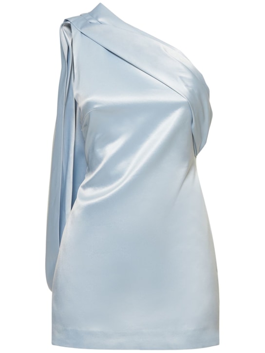 Blake one shoulder satin mini dress - Thumbnail 1