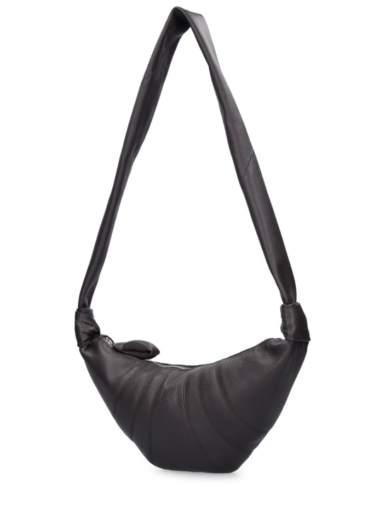 Lemaire: Small Croissant grain leather bag - women_1 | Luisa Via Roma