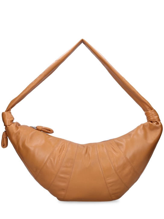 Lemaire: Grand sac en cuir nappa souple Croissant - women_0 | Luisa Via Roma