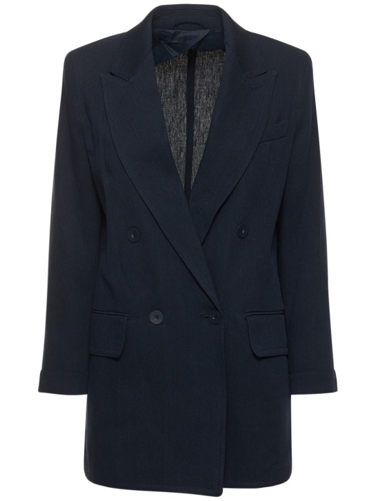 Filante twill double breasted blazer - Max Mara - Women | Luisaviaroma