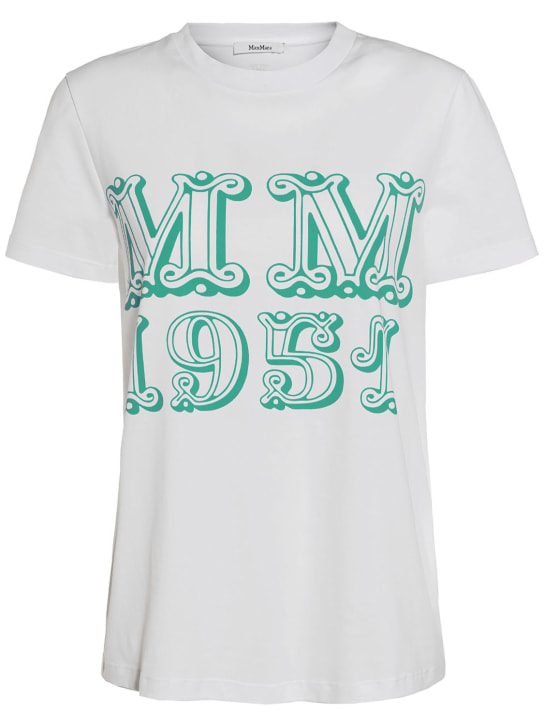 Mincio logo printed jersey t-shirt - Max Mara - Women | Luisaviaroma